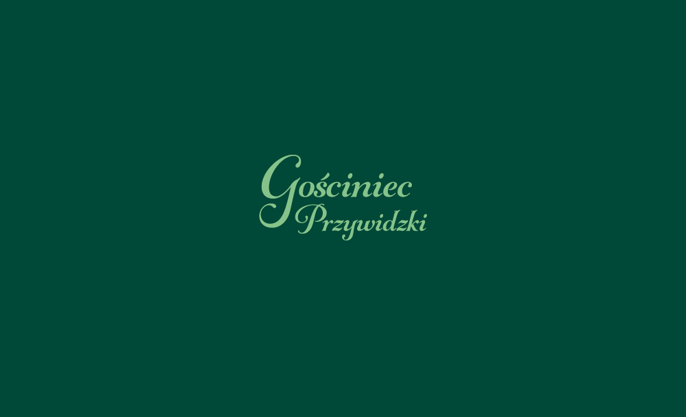 logotyp pensjonat typografia