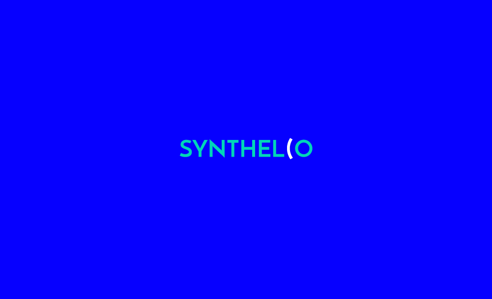 logotyp synthelio typograficznie