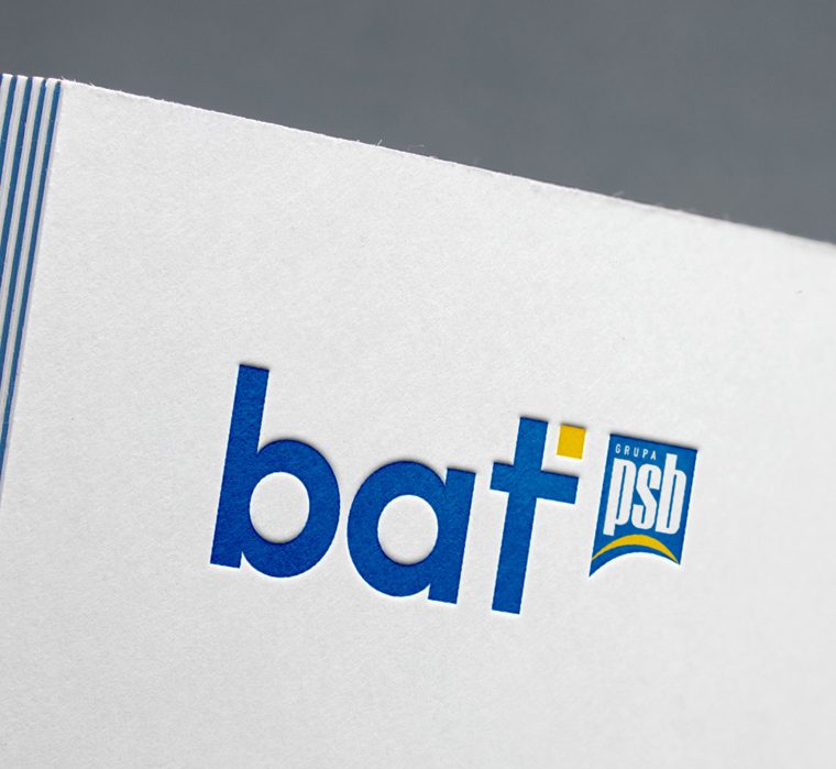 logotyp bat sklepy budowlane projekt